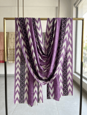 Elegant Purple Lawn Dupatta Printed
