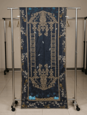 Black & Golden Printed Lawn Dupatta