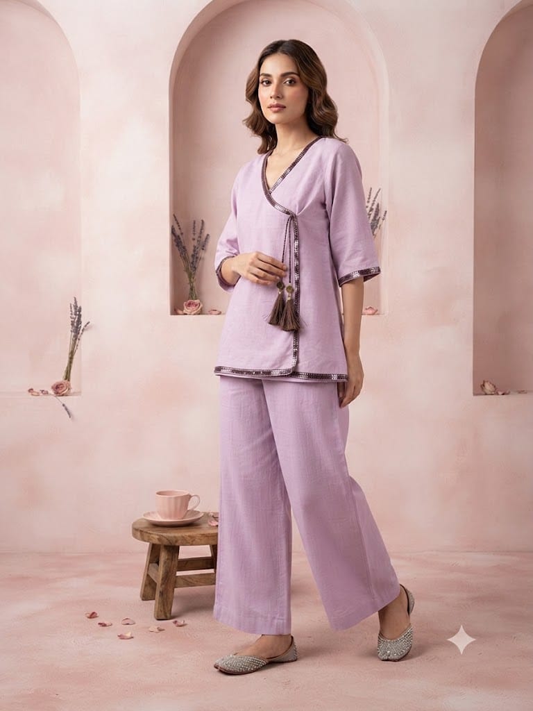 Lilac Andrakha Lawn 2 Piece Suit – Ready to Wear
