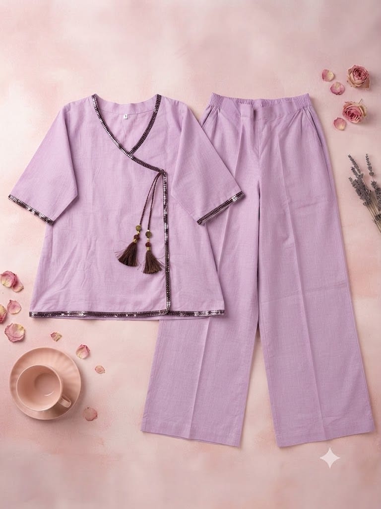 Lilac Andrakha Lawn 2 Piece Suit – Ready to Wear - Image 2
